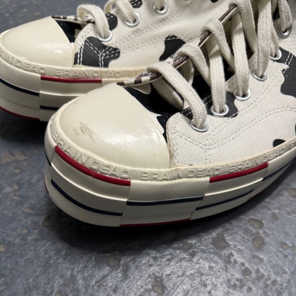 Converse x Brain Dead Cow Print High Top Sneakers - Picture 9 of 11